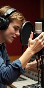 Flux_Dev_The_color_photograph_depicts_a_young_man_in_a_recordi_1