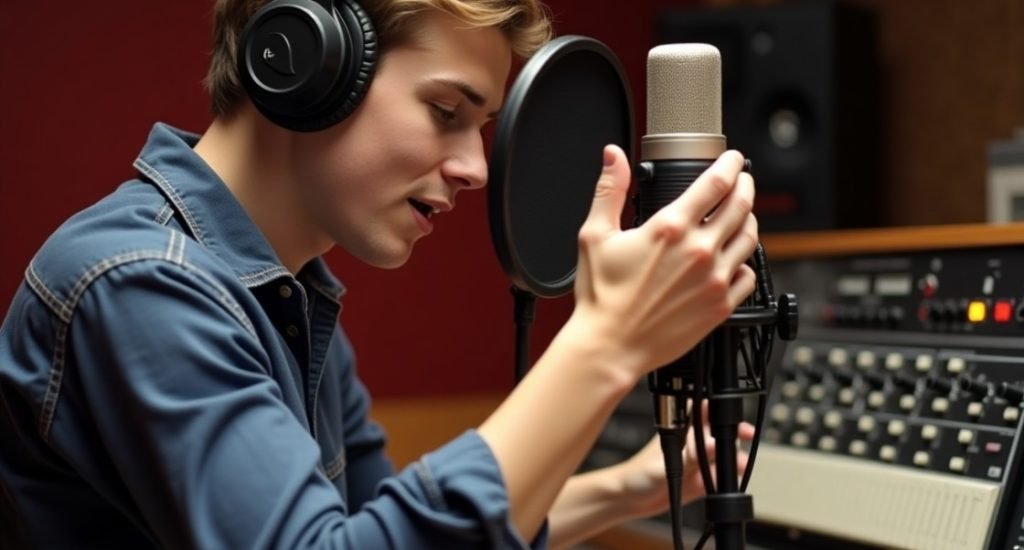 Flux_Dev_The_color_photograph_depicts_a_young_man_in_a_recordi_1